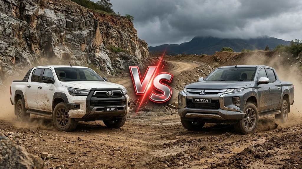 Toyota New Hilux vs Mitsubishi Triton Barlingmascakeb